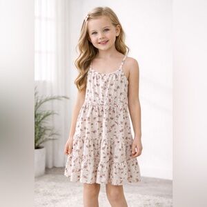 Toddler Girls Floral Tiered Dress | | Vestido Niña Floral